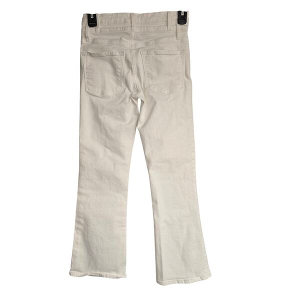 Women's Frame "Le Crop Mini Boot" Jeans in White Denim - Size 24 - Picture 2 of 12